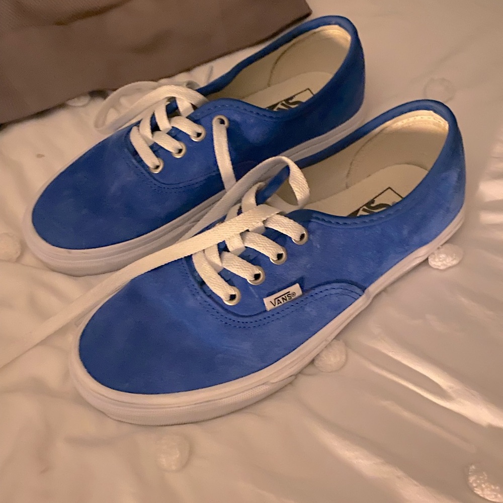 Blue suede classic vans